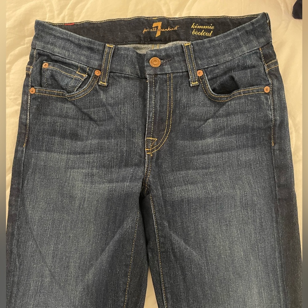 7 For All Mankind Dark Wash ‘Kimmie’ Bootcut Jeans
